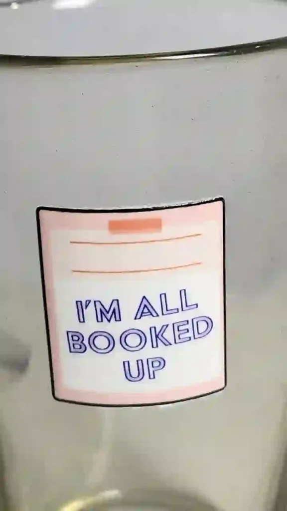 Premium UV DTF logo stickers on glass